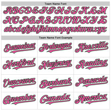 Laden Sie das Bild in den Galerie-Viewer, Custom White Green-Pink Line Authentic Baseball Jersey
