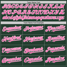 Laden Sie das Bild in den Galerie-Viewer, Custom Green Pink-White Line Authentic Baseball Jersey
