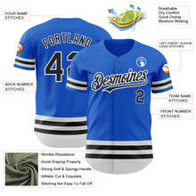 Laden Sie das Bild in den Galerie-Viewer, Custom Thunder Blue Black-White Line Authentic Baseball Jersey
