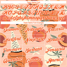 Загрузить изображение в средство просмотра галереи, Custom Medium Pink Orange-White 3D Pattern Design Summer Holiday Ice Cream And Fruit Performance T-Shirt
