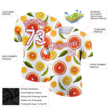 Load image into Gallery viewer, Custom White Red 3D Pattern Design Summer Holiday Fruit Performance T-Shirt
