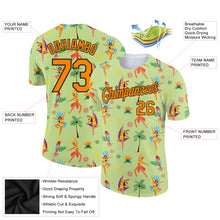 Load image into Gallery viewer, Custom Neon Green Bay Orange-Black 3D Pattern Design Hawaii Summer Holiday Performance T-Shirt
