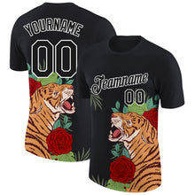 Загрузить изображение в средство просмотра галереи, Custom Black White 3D Pattern Design Tiger Performance T-Shirt
