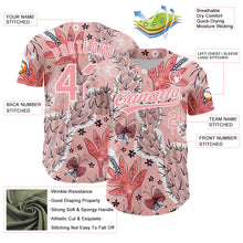 Load image into Gallery viewer, Custom Medium Pink White 3D Pattern Design Cactus Festival Authentic Baseball Jersey
