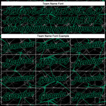 Загрузить изображение в средство просмотра галереи, Custom Black Kelly Green 3D Pattern Design Abstract Network Performance T-Shirt
