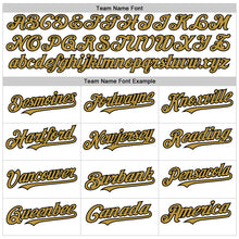 Laden Sie das Bild in den Galerie-Viewer, Custom White Old Gold-Black 3D Pattern Design Gradient Style Twinkle Star Authentic Baseball Jersey
