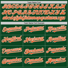 Загрузить изображение в средство просмотра галереи, Custom Green Orange-White 3D Pattern Design Gradient Style Twinkle Star Authentic Baseball Jersey
