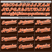 Загрузить изображение в средство просмотра галереи, Custom Brown Orange-White 3D Pattern Design Gradient Style Twinkle Star Authentic Baseball Jersey
