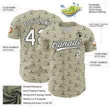 Load image into Gallery viewer, Custom Green White-Black 3D Pattern Design Animal Cow Authentic Baseball Jersey
