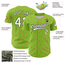 Load image into Gallery viewer, Custom Neon Green White-Black 3D Pattern Design Animal Dinosaur Authentic Baseball Jersey
