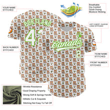 Загрузить изображение в средство просмотра галереи, Custom White Aurora Green 3D Pattern Design Animal Dog Authentic Baseball Jersey
