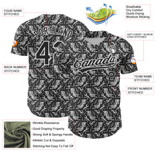 Загрузить изображение в средство просмотра галереи, Custom Black White 3D Pattern Design Animal Tiger And Rabbit Authentic Baseball Jersey
