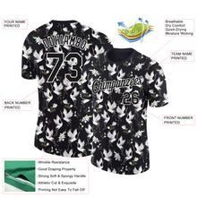 Load image into Gallery viewer, Custom Black-White 3D Pattern Design Animal Crane Performance T-Shirt
