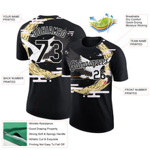 Загрузить изображение в средство просмотра галереи, Custom Black White 3D Pattern Design Animal Crane Performance T-Shirt
