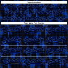 Load image into Gallery viewer, Custom Black Thunder Blue 3D Pattern Design Halftone Dots Authentic Baseball Jersey
