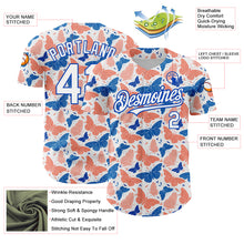 Charger l&#39;image dans la galerie, Custom White Royal 3D Pattern Design Animal Butterfly Authentic Baseball Jersey
