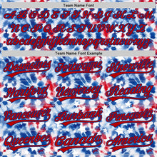 Charger l&#39;image dans la galerie, Custom White Red-Royal 3D American Flag And Fireworks Authentic Baseball Jersey
