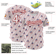 Charger l&#39;image dans la galerie, Custom White Red 3D American Spirit American Flag And Stars Authentic Baseball Jersey
