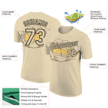 Charger l&#39;image dans la galerie, Custom City Cream Black 3D Pattern Design Oktoberfest Beer Festival Performance T-Shirt
