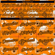 Загрузить изображение в средство просмотра галереи, Custom Bay Orange Black 3D Pattern Design Oktoberfest Beer Festival Performance T-Shirt
