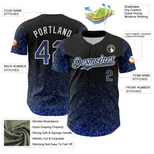 Charger l&#39;image dans la galerie, Custom Black Thunder Blue-White 3D Pattern Design Abstract Colorful Glittering Dot Authentic Baseball Jersey
