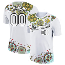 Загрузить изображение в средство просмотра галереи, Custom White Black 3D Pattern Design Food Catering Performance T-Shirt
