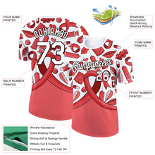 Загрузить изображение в средство просмотра галереи, Custom Red White-Black 3D Pattern Design World AIDS Day Performance T-Shirt
