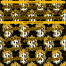 Загрузить изображение в средство просмотра галереи, Custom Black Gold 3D Pattern Design Burnfiring Dollar Sign Money Theme Performance T-Shirt
