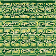 Загрузить изображение в средство просмотра галереи, Custom Green City Cream 3D Pattern Design Dollar Banknote Money Theme Performance T-Shirt
