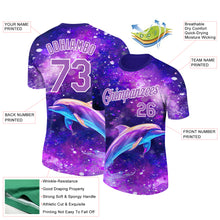 Charger l&#39;image dans la galerie, Custom Purple Medium Purple-White 3D Pattern Design Animal Dolphin Performance T-Shirt
