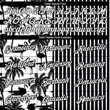 Charger l&#39;image dans la galerie, Custom Black White 3D Tropical Hawaii Palm Tree And Animal Flamingo Performance T-Shirt
