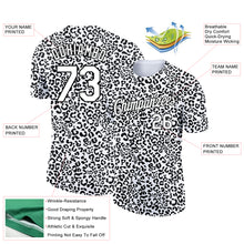 Laden Sie das Bild in den Galerie-Viewer, Custom White Black 3D Pattern Design Animal Print Performance T-Shirt
