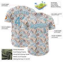 Загрузить изображение в средство просмотра галереи, Custom White Shadow Blue 3D Pattern Design Abstract Spots Authentic Baseball Jersey
