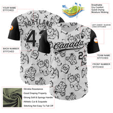 Загрузить изображение в средство просмотра галереи, Custom White Black 3D Pattern Halloween Authentic Baseball Jersey
