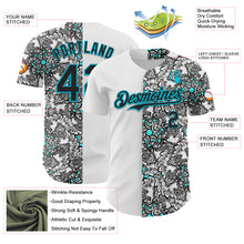 Charger l&#39;image dans la galerie, Custom White Black-Lakes Blue 3D Pattern Design Vintage Tattoos Authentic Baseball Jersey
