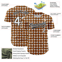 Загрузить изображение в средство просмотра галереи, Custom White Orange-Black 3D Halloween Authentic Baseball Jersey
