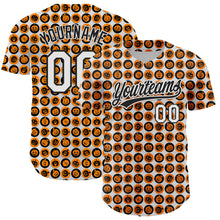 Загрузить изображение в средство просмотра галереи, Custom White Orange-Black 3D Halloween Authentic Baseball Jersey
