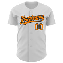 Загрузить изображение в средство просмотра галереи, Custom White Bay Orange-Black 3D Halloween Authentic Baseball Jersey
