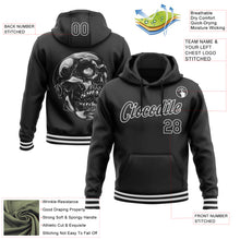 Загрузить изображение в средство просмотра галереи, Custom Stitched Black White 3D Halloween Sports Pullover Sweatshirt Hoodie
