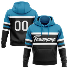 Загрузить изображение в средство просмотра галереи, Custom Stitched Black White-Panther Blue Line Sports Pullover Sweatshirt Hoodie
