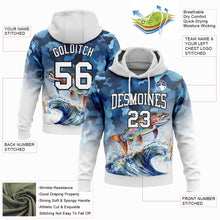 Laden Sie das Bild in den Galerie-Viewer, Custom Stitched Camo White-Black 3D Rainbow Trout Fish Fishing Sports Pullover Sweatshirt Hoodie
