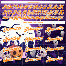 Charger l&#39;image dans la galerie, Custom Purple Bay Orange-White 3D Halloween Performance T-Shirt
