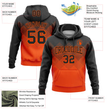 Загрузить изображение в средство просмотра галереи, Custom Stitched Black Orange 3D Pattern Design Gradient Square Shape Sports Pullover Sweatshirt Hoodie
