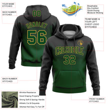 Загрузить изображение в средство просмотра галереи, Custom Stitched Black Green-Old Gold 3D Pattern Design Gradient Square Shape Sports Pullover Sweatshirt Hoodie
