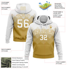 Загрузить изображение в средство просмотра галереи, Custom Stitched White Old Gold 3D Pattern Design Gradient Square Shape Sports Pullover Sweatshirt Hoodie
