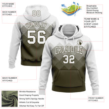 Загрузить изображение в средство просмотра галереи, Custom Stitched White Olive 3D Pattern Design Gradient Square Shape Sports Pullover Sweatshirt Hoodie
