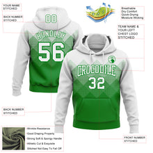 Загрузить изображение в средство просмотра галереи, Custom Stitched White Grass Green 3D Pattern Design Gradient Square Shape Sports Pullover Sweatshirt Hoodie
