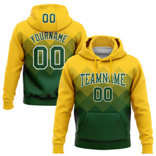 Загрузить изображение в средство просмотра галереи, Custom Stitched Yellow Green-White 3D Pattern Design Gradient Square Shape Sports Pullover Sweatshirt Hoodie
