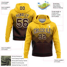 Загрузить изображение в средство просмотра галереи, Custom Stitched Yellow Brown-White 3D Pattern Design Gradient Square Shape Sports Pullover Sweatshirt Hoodie
