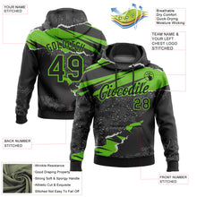 Загрузить изображение в средство просмотра галереи, Custom Stitched Black Aurora Green 3D Pattern Design Torn Paper Style Sports Pullover Sweatshirt Hoodie
